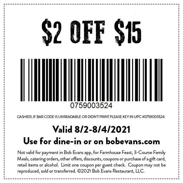 Bob Evans Restaurants Offers